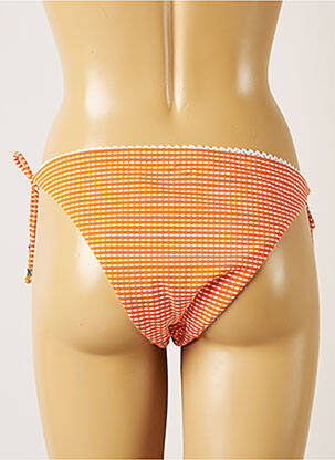 Bas de maillot de bain fermeture liens à nouer bikini orange BANANA MOON femme