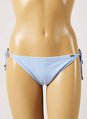 Bas de maillot de bain fermeture liens à nouer bikini bleu BANANA MOON femme
