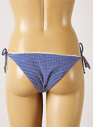 Bas de maillot de bain fermeture liens à nouer bikini bleu BANANA MOON femme