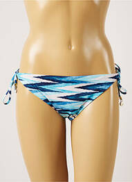 Bas de maillot de bain tissage satiné bikini bleu BANANA MOON femme