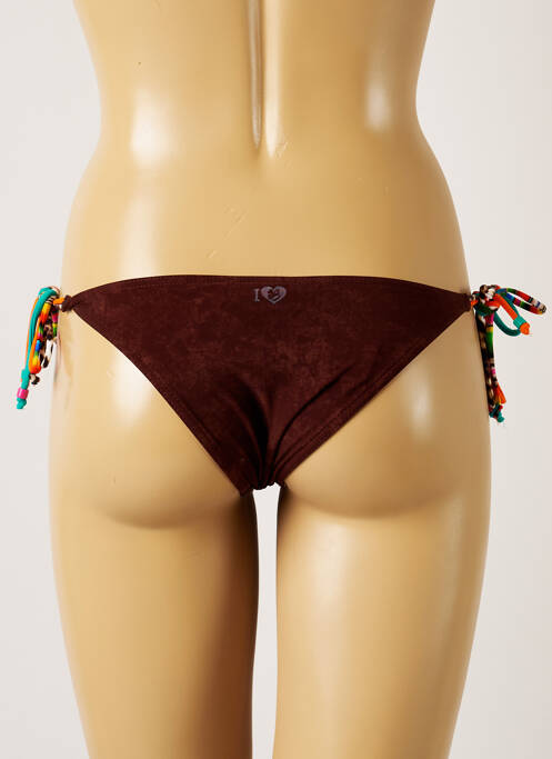Bas de maillot de bain marron BANANA MOON pour femme