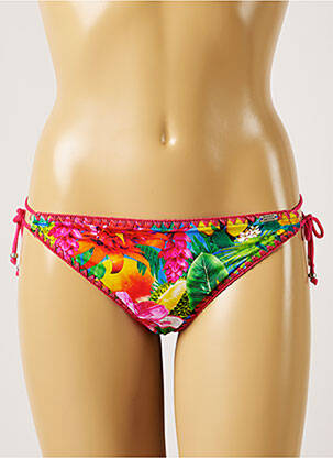 Bas de maillot de bain imprimé tie and dye bikini rose BANANA BEAUTY femme