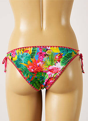 Bas de maillot de bain imprimé tie and dye bikini rose BANANA BEAUTY femme