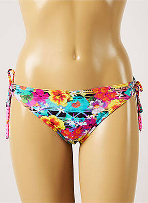 Bas de maillot de bain imprimé fleurs bikini rose BANANA MOON femme