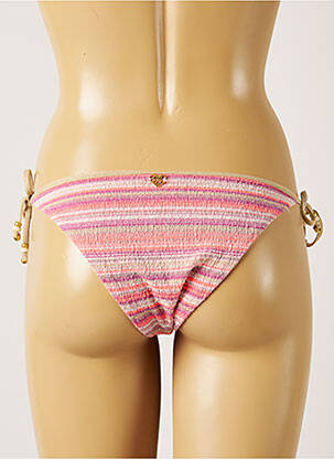 Bas de maillot de bain tissage texturé bikini rose BANANA MOON femme