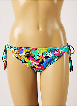 Bas de maillot de bain imprimé tie and dye bikini bleu BANANA MOON femme