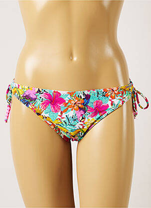 Bas de maillot de bain imprimé tie and dye bikini bleu BANANA MOON femme