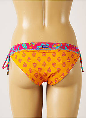Bas de maillot de bain fermeture liens à nouer bikini orange BANANA MOON femme