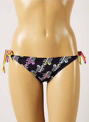 Bas de maillot de bain imprimé fantaisie bikini noir BANANA MOON femme