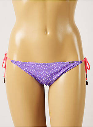 Bas de maillot de bain imprimé fantaisie bikini violet BANANA MOON femme