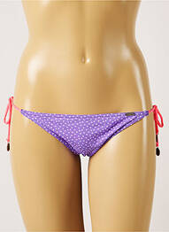 Bas de maillot de bain imprimé fantaisie bikini violet BANANA MOON femme