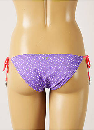 Bas de maillot de bain imprimé fantaisie bikini violet BANANA MOON femme