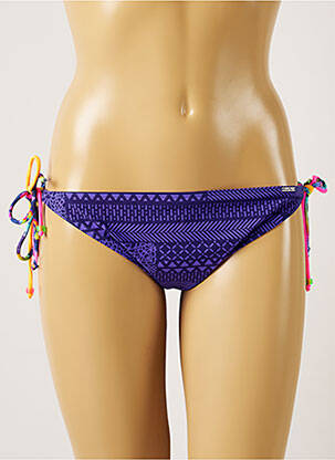 Bas de maillot de bain imprimé fantaisie bikini violet BANANA MOON femme