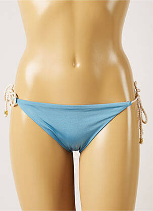 Bas de maillot de bain fermeture liens à nouer bikini bleu BANANA MOON femme