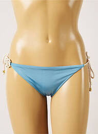 Bas de maillot de bain fermeture liens à nouer bikini bleu BANANA MOON femme
