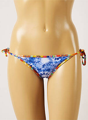 Bas de maillot de bain imprimé fantaisie bikini bleu BANANA MOON femme