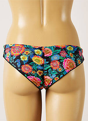 Bas de maillot de bain imprimé fleurs culotte noir BANANA MOON femme