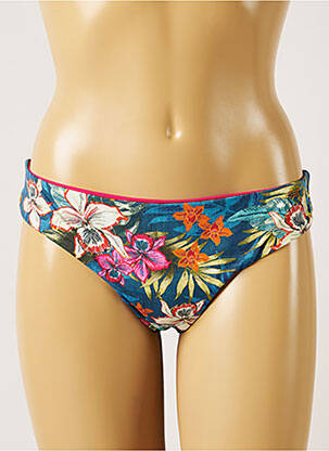 Bas de maillot de bain imprimé tie and dye culotte bleu BANANA MOON femme