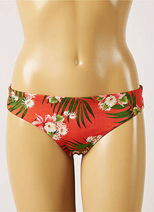 Bas de maillot de bain imprimé tie and dye culotte orange BANANA MOON femme