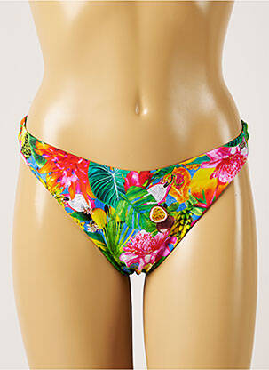 Bas de maillot de bain imprimé tie and dye culotte vert BANANA MOON femme