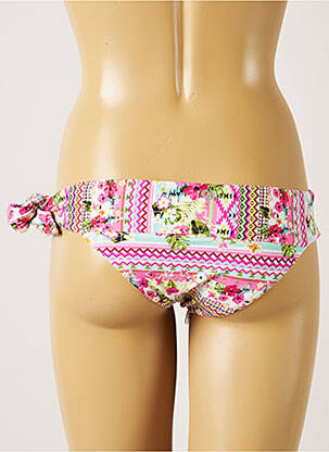 Bas de maillot de bain imprimé fantaisie culotte rose BANANA MOON femme