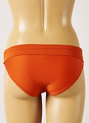 Bas de maillot de bain tissage texturé culotte orange BANANA MOON femme