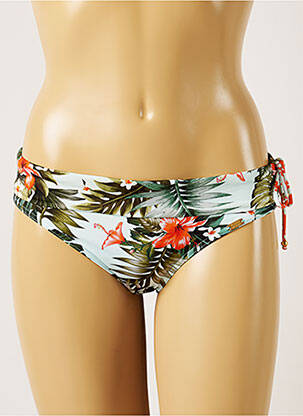 Bas de maillot de bain imprimé tie and dye culotte bleu BANANA MOON femme