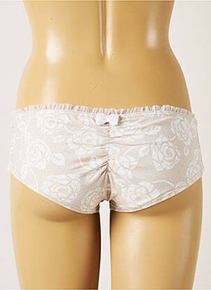 Bas de maillot de bain imprimé fleurs bikini gris BANANA MOON femme
