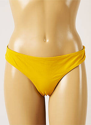 Bas de maillot de bain stretch bikini jaune BANANA MOON femme