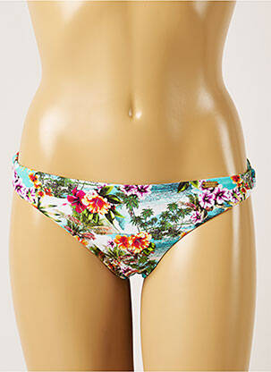 Bas de maillot de bain imprimé tie and dye bikini bleu BANANA MOON femme
