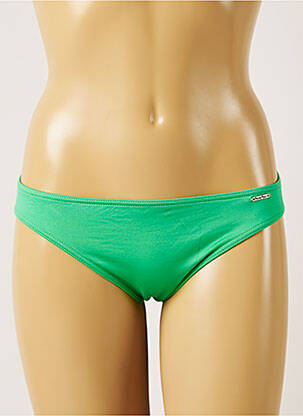 Bas de maillot de bain tissage satiné culotte vert BANANA MOON femme