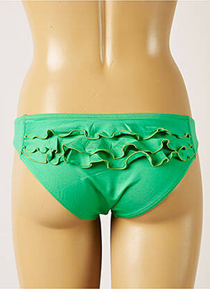 Bas de maillot de bain tissage satiné culotte vert BANANA MOON femme