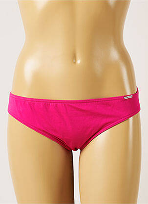 Bas de maillot de bain tissage satiné culotte rose BANANA MOON femme