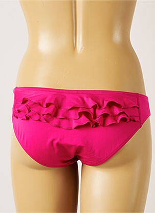 Bas de maillot de bain tissage satiné culotte rose BANANA MOON femme