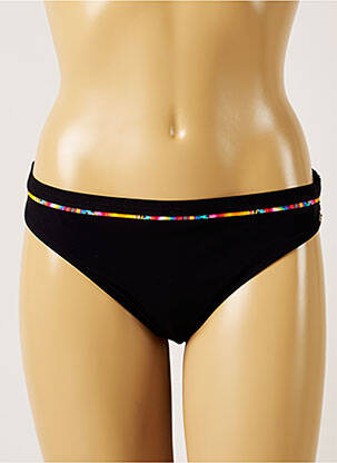 Bas de maillot de bain tissage satiné culotte noir BANANA MOON femme