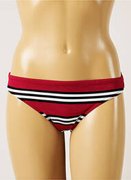 Bas de maillot de bain imprimé rayures culotte rose BANANA MOON femme