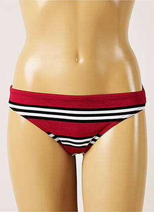Bas de maillot de bain imprimé rayures culotte rose BANANA MOON femme