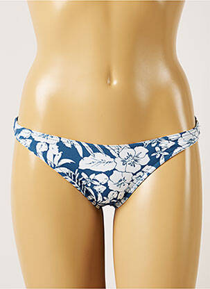 Bas de maillot de bain imprimé fleurs culotte bleu BANANA MOON femme