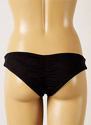 Bas de maillot de bain tissage satiné bikini noir BANANA MOON femme