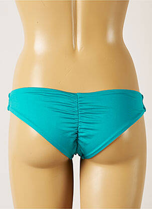 Bas de maillot de bain tissage satiné bikini bleu BANANA MOON femme