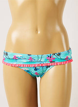 Bas de maillot de bain imprimé tie and dye culotte bleu BANANA MOON femme