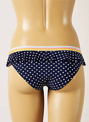 Bas de maillot de bain imprimé fantaisie culotte bleu BANANA MOON femme