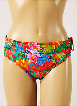Bas de maillot de bain imprimé tie and dye culotte orange BANANA MOON femme
