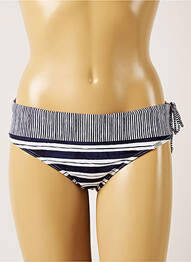 Bas de maillot de bain imprimé rayures culotte bleu BANANA MOON femme