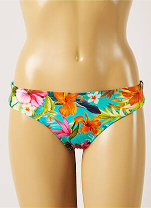 Bas de maillot de bain imprimé tie and dye bikini bleu BANANA MOON femme