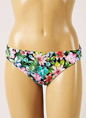 Bas de maillot de bain imprimé tie and dye culotte noir BANANA MOON femme