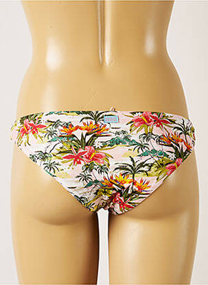 Bas de maillot de bain imprimé fleurs culotte blanc BANANA MOON femme