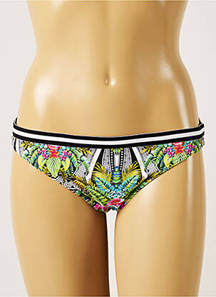 Bas de maillot de bain imprimé tie and dye culotte vert BANANA MOON femme