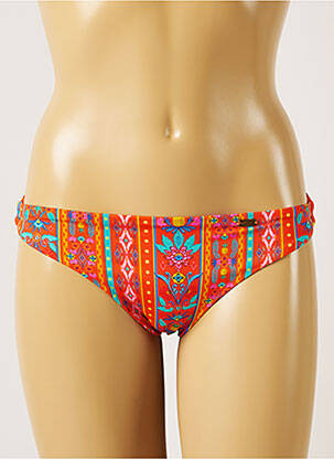 Bas de maillot de bain imprimé fleurs culotte orange BANANA MOON femme
