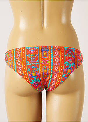 Bas de maillot de bain imprimé fleurs culotte orange BANANA MOON femme